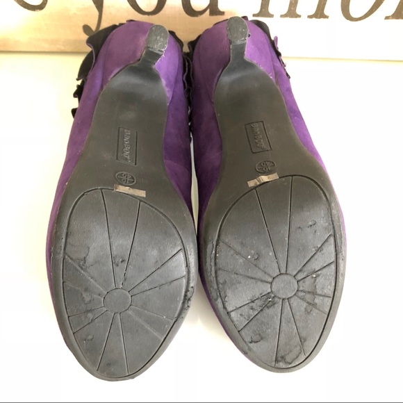 Bamboo Purple Rhinestone High Heels - 10 - Picture 4 of 8